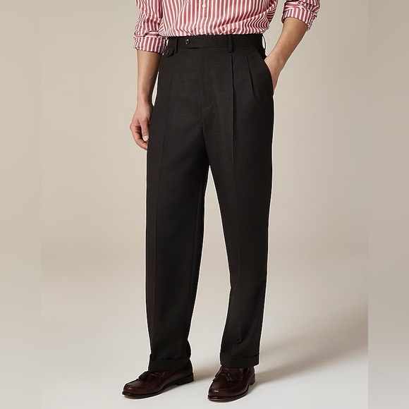 J. Crew‎ Relaxed-fit double-pleated trouser in Italian tropical wool
